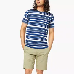 Áo Thun Nam Dockers Alpha Logo T-Shirt Slim Fit 274060100 Kẻ Phối Màu Xanh