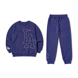 Bộ Quần Áo Nỉ MLB Kids Logo Mega LA Dodgers 7AS200114-07INS Màu Xanh Than