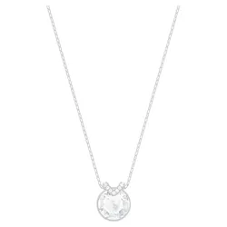 Dây Chuyền Swarovski Bella V Pendant White, Rhodium Plated 5535526