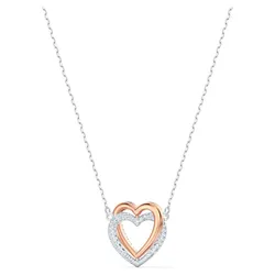 Dây Chuyền Nữ Swarovski Infinity Necklaceheart, White, Mixed Metal Finish 5518868 Màu Bạc
