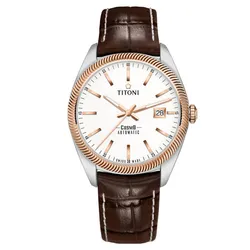 Đồng Hồ Nam Titoni 878 SRG-ST-606 41mm Dây Da
