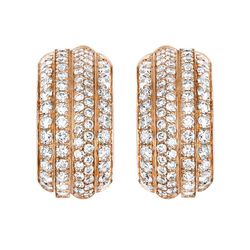 Khuyên Tai Piaget Rose Dimond Earrings G38PY700 Vàng Hồng