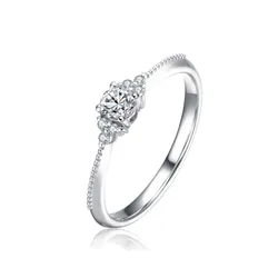 Nhẫn Meez White Mogra Ring Vàng Trắng