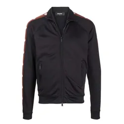 Áo Khoác Dsquared2 Logo Zipped Bomber Jacket Màu Đen Size M