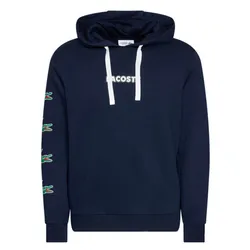 Áo Hoodie Nam Lacoste Sport Crocodile Print Cotton Hoodie Màu Xanh Navy Size 3
