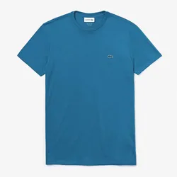Áo Nam Lacoste Men's Crew Neck Pima Cotton Jersey T-shirt Màu Xanh Blue Size M