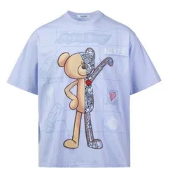 Áo Phông 13 De Marzo Palda Bear Robot Illustrated Tee Kentucky Blue