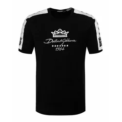 Áo Phông Nam Dolce & Gabbana D&G Since 1984 Print Tricko T-shirt Màu Đen Size 46