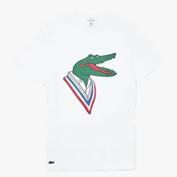 Áo Phông Lacoste Men's Lacoste x Jean-Michel Tixier Graphic T-shirt Màu Trắng