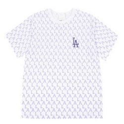 Áo Phông MLB Monogram Allover Overfit Short Sleeve T-Shirt New York Yankees Violet Màu Tím Size M