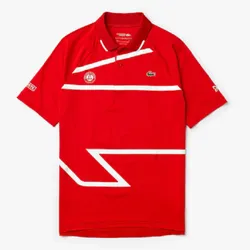 Áo Polo Lacoste Mens Sport Roland Garros x Novak Djokovic Set Red Màu Đỏ Size S