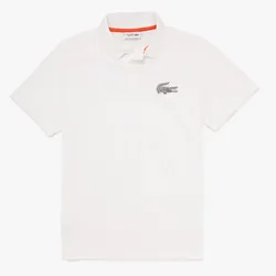 Áo Polo Lacoste Sport Cotton Blend Piqué Polo Shirt Màu Trắng