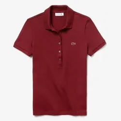 Áo Polo Women's Lacoste Cotton Piqué  PF7845 Màu Đỏ Đô