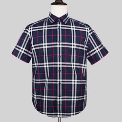 Áo Sơ Mi Burberry Short-Sleeve Small Scale Check Stretch Cotton Shirt Phối Màu Size S