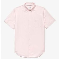 Áo Sơ Mi Lacoste Men's Short Sleeve Shirt CH9612 Màu Hồng