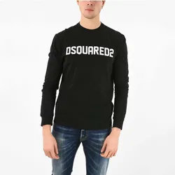Áo Thun Dài Tay Dsquared2 Printed Surf Fit T-Shirt Black Size XS