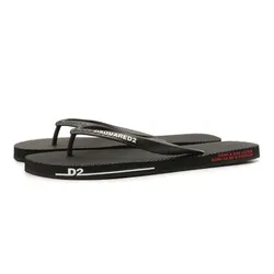 Dép Xỏ Ngón DSquared2 Rubber Slippers Màu Đen Size 41