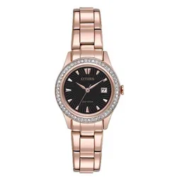 Đồng Hồ Nữ Citizen Silhouette Rose Gold-Tone Stainless Steel Bracelet Ladies Watch FE1123-51E