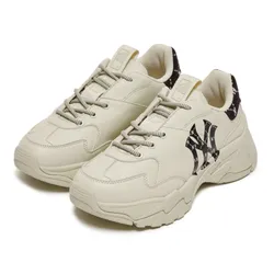 Giày MLB Bigball Chunky Mono Heel New York Yankees 3ASHCM11N-50BKS Màu Trắng Đục Size 230