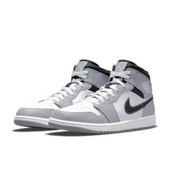 Giày Nike Jordan 1 Mid Light Smoke Grey Anthracite Màu Xám Size 42.5