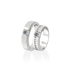 Nhẫn Cưới Kim Cương Jemmia Diamond 18K NC2021102334 Vàng Trắng (Giá Chưa Bao Gồm Đá Chủ)
