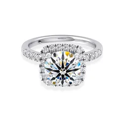 Nhẫn Jemmia Diamond Moissanite Nữ 14K NF2021051874 Vàng Trắng (Giá Chưa Bao Gồm Đá Chủ)