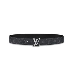 Thắt Lưng Nam Louis Vuitton Lv Diamond 40mm Reversible Belt Màu Đen