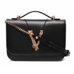 Túi Cầm Tay Versace Virtus Shoulder Bag Màu Đen