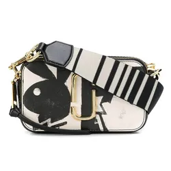 Túi Đeo Chéo Marc Jacobs Playboy Snapshot Small Camera Bag Màu Đen Trắng