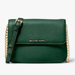 Túi Đeo Chéo Michael Kors MK Prism Large Saffiano Leather Satchel Màu Xanh Lá Cây