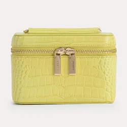 Túi Đeo Chéo Pedro Textured Leather Vanity Case 65940023 Màu Vàng