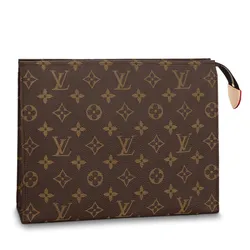 Túi Nam Louis Vuitton LV M47542 Toiletry Pouch 26 Clutch Màu Nâu