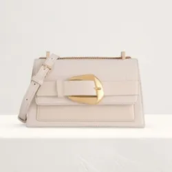 Túi Pedro Buckled Croc-Effect Shoulder Bag 75060043 Màu Trắng