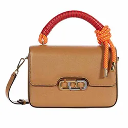Túi Xách Marc Jacobs The J Link Twist Shoulder Bag Màu Nâu
