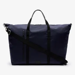 Túi Xách Mens Lacoste Malo Leather Accent Weekend Bag Black Màu Xanh Đen