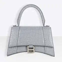 Túi Xách Tay Balenciaga Hourglass SS Top Handle Bag Màu Xám