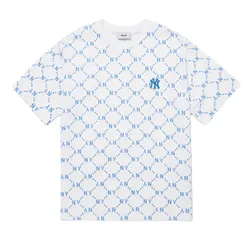 Áo Phông MLB Diamond Monogram New York Yankees Tshirt 3ATSM4023-50WHS Màu Trắng Size XL