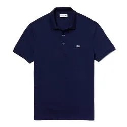 Áo Polo Lacoste Men's Slim Fit Lacoste Polo Shirt In Stretch Petit Piqué Màu Xanh Navy Size S