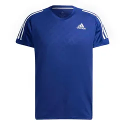 Áo Thun Chạy Bộ Adidas 3 Sọc Own The Run Tshirt Xanh Blue