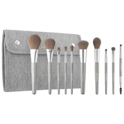 Bộ Cọ Trang Điểm Sephora Collection Deluxe Brush Set 10 Cây Màu Xám