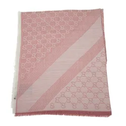 Khăn Quàng Cổ Gucci Wool Scarf GG Jacquard Print Màu Hồng