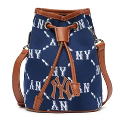 Túi Đeo Chéo Dây Rút MLB Monogram Diamond 3ABMS022N-50NYL Màu Xanh Navy
