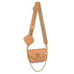 Túi Đeo Chéo Nữ Louis Vuitton LV New Wave Multi-Pochette M58941 Màu Beige