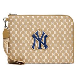 Túi MLB Monogram Digital Device Pouch M New York Yankees 3APOM012N-50BGD Màu Nâu