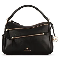 Túi Xách Michael Kors MK Lorimer 21 Zip Top-Handle Satchel Bag Màu Đen