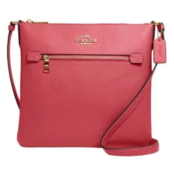 Túi Đeo Chéo Coach Rowan File Bag Crossbody Strawberry Haze Leather C1556 Màu Hồng