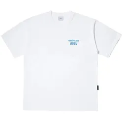 Áo Phông Acmé De La Vie ADLV Marker Basic Logo Short Sleeve T-Shirt Màu Trắng Xanh