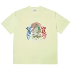 Áo Phông Acmé De La Vie ADLV Dalmatian Short Sleeve Tshirt Light Yellow Màu Vàng Nhạt