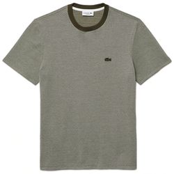Áo Phông Lacoste Textured Cotton T-Shirt TH0710 Màu Khaki