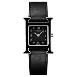 Đồng Hồ Hermès H Hour 044936WW00 Small PM 21mm Màu Đen